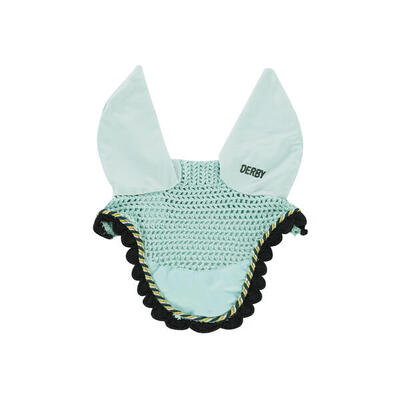 Cuffietta da pony in cotone con cordoncino