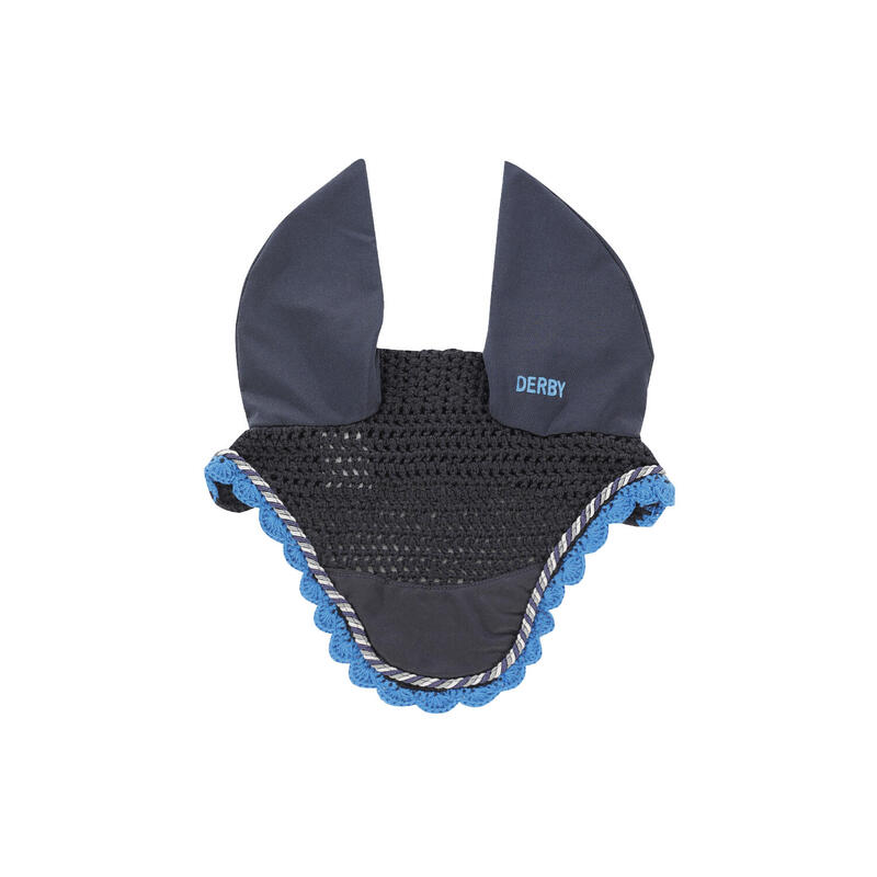 Bonnet poney en coton avec cordon