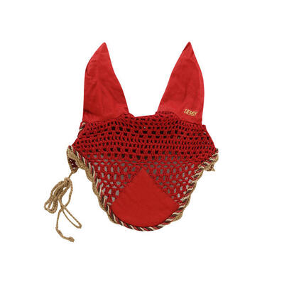Cuffietta da pony in cotone con cordoncino