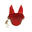 Bonnet poney en coton avec cordon