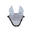 Bonnet poney en coton avec cordon