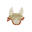Bonnet poney en coton avec cordon