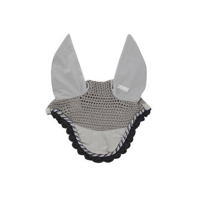Cuffietta da pony in cotone con cordoncino