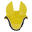Bonnet cheval en coton avec cordon