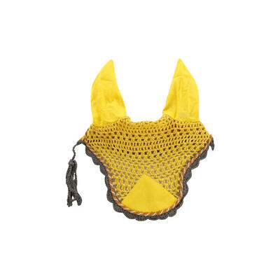 Cuffietta da pony in cotone con cordoncino