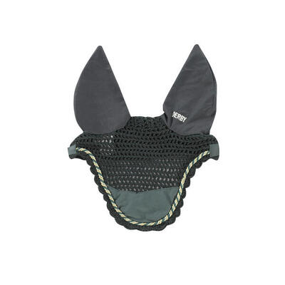 Cuffietta da pony in cotone con cordoncino