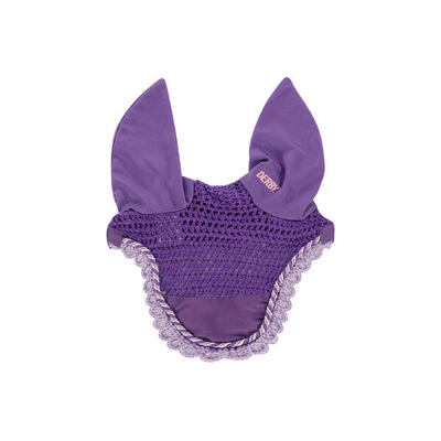 Cuffietta da pony in cotone con cordoncino