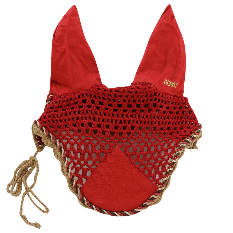 Bonnet cheval en coton avec cordon