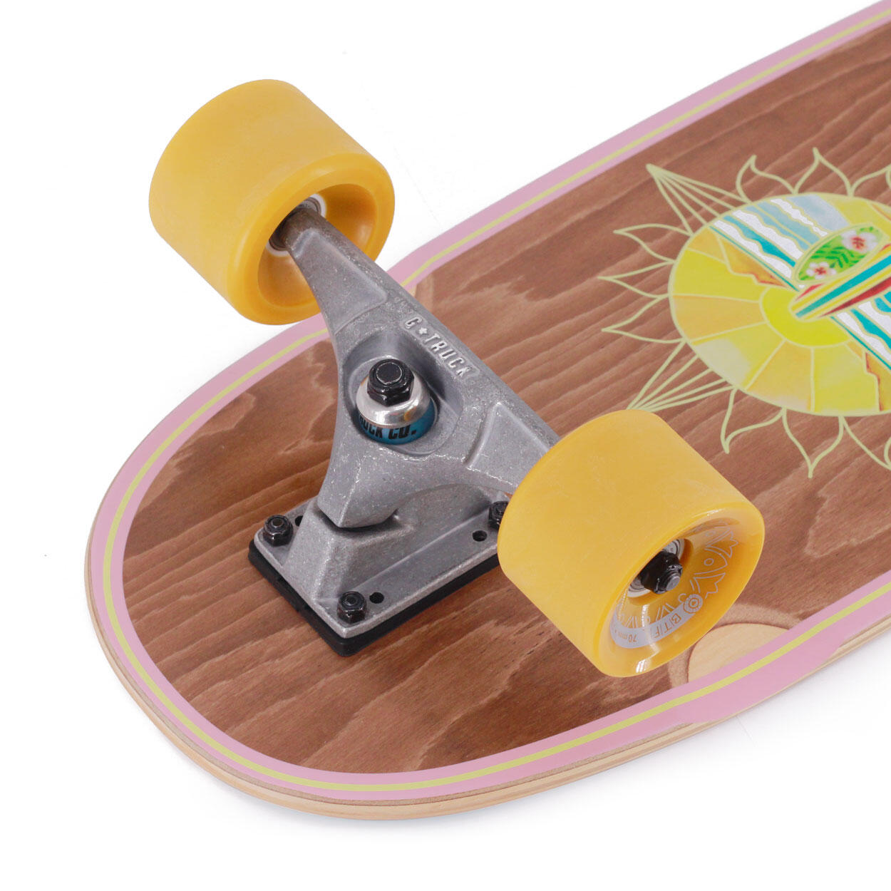 BTFL Surfskate SOL Komplettboard - 91.5 x 24.5 cm - G*Truck Surfskate Achse 4/7
