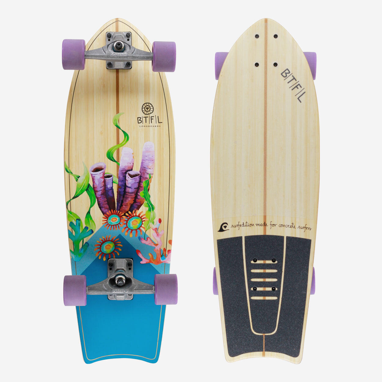 BTFL BTFL Surfskate ALVAR - Komplettboard - 30" Surfskate Board mit Kicktail