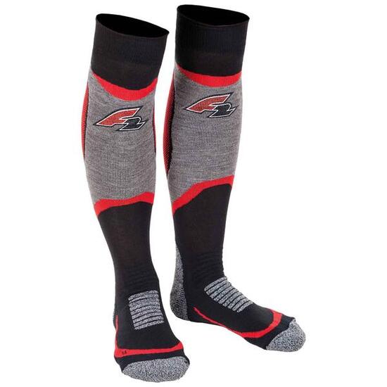 F2 Snowboard Strümpfe Socks - Speedster 34/35 Schwarz/Rot 2024/25