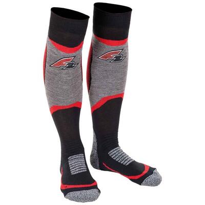 F2 Snowboard Strümpfe Socks - Speedster 38/39 Schwarz/Rot 2024/25