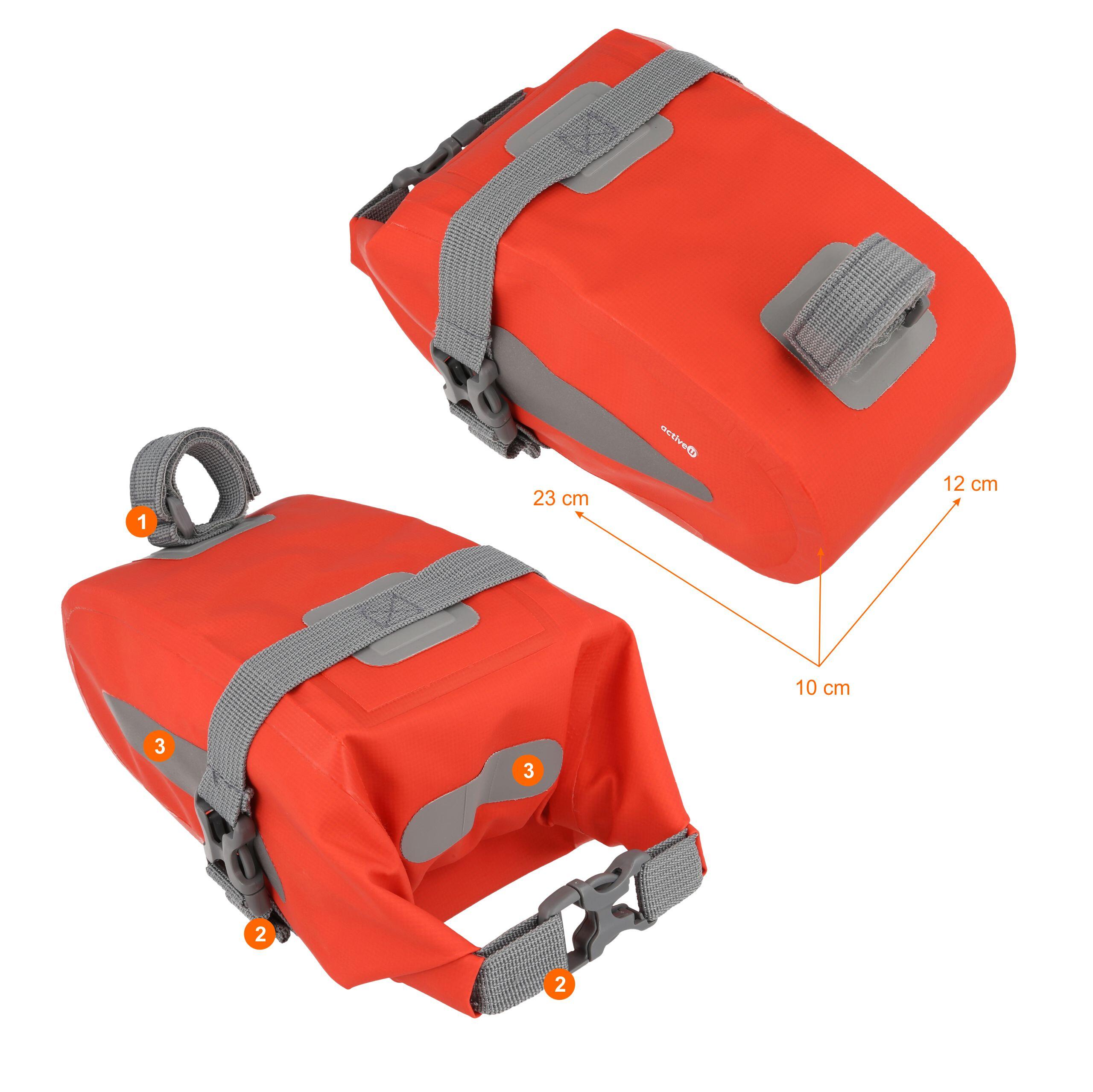 Sakwa rowerowa pod siodło Activeu szczelna 2 L 4/4