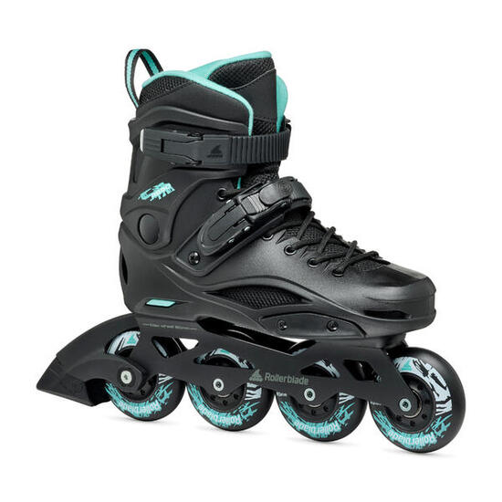 Rolki Rollerblade RB 80 W Black Light Blue Damskie fitness