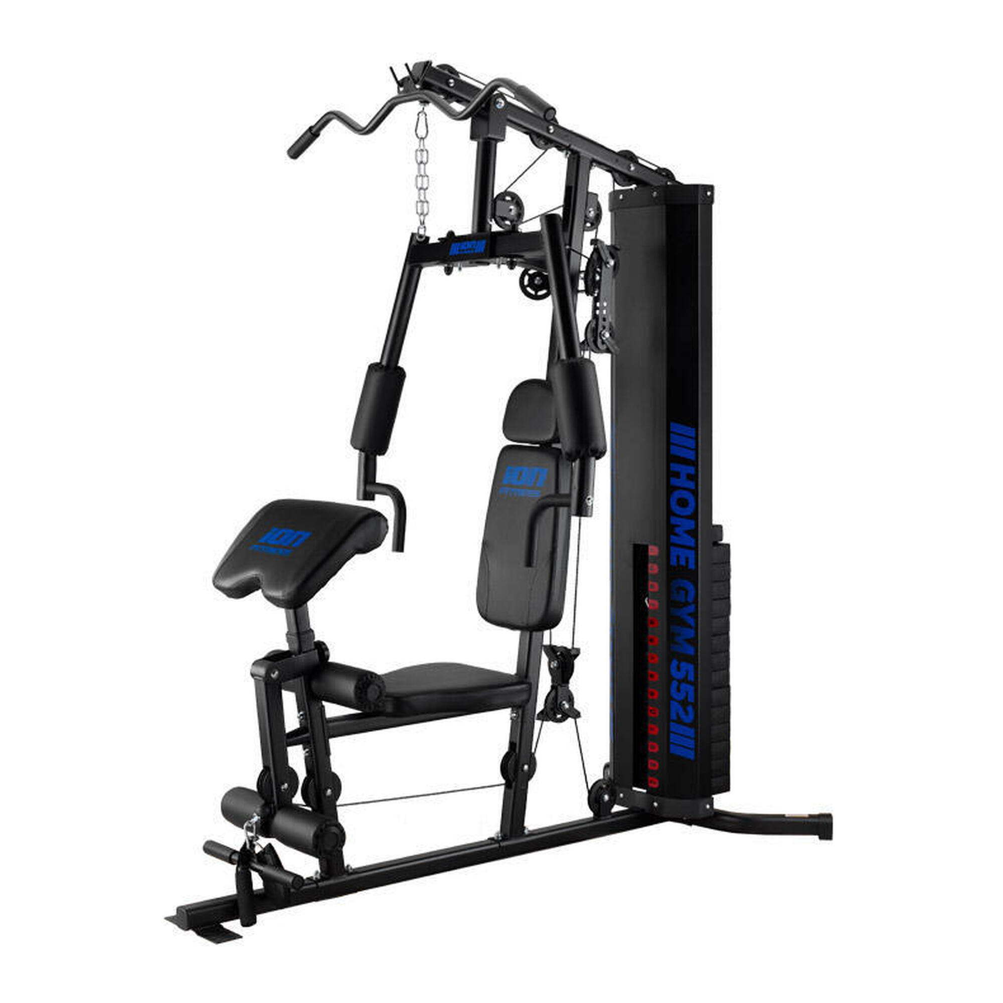 Ion Fitness - Ion Fitness Home Gym Multistation, Tour À Plaques 70 Kg, Poulie Haute Et Basse - Appareil Multifonction - Noir - Taille Unique - Decathlon
