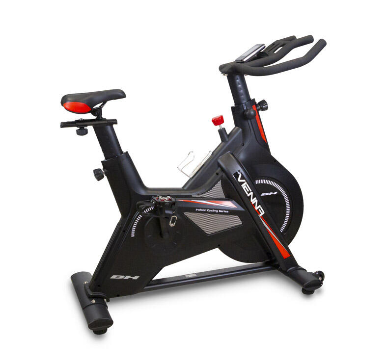 BH FITNESS Bicicleta Ciclismo Indoor Vienna, Volante de Inercia de 20 kg y Monitor LCD