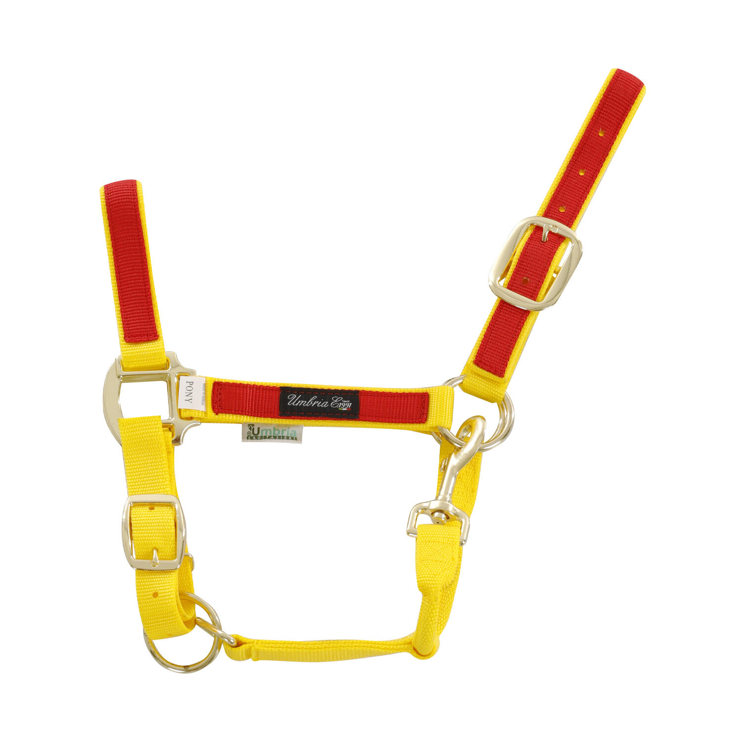 UMBRIA EQUITAZIONE Nylon halter met gekleurde insert