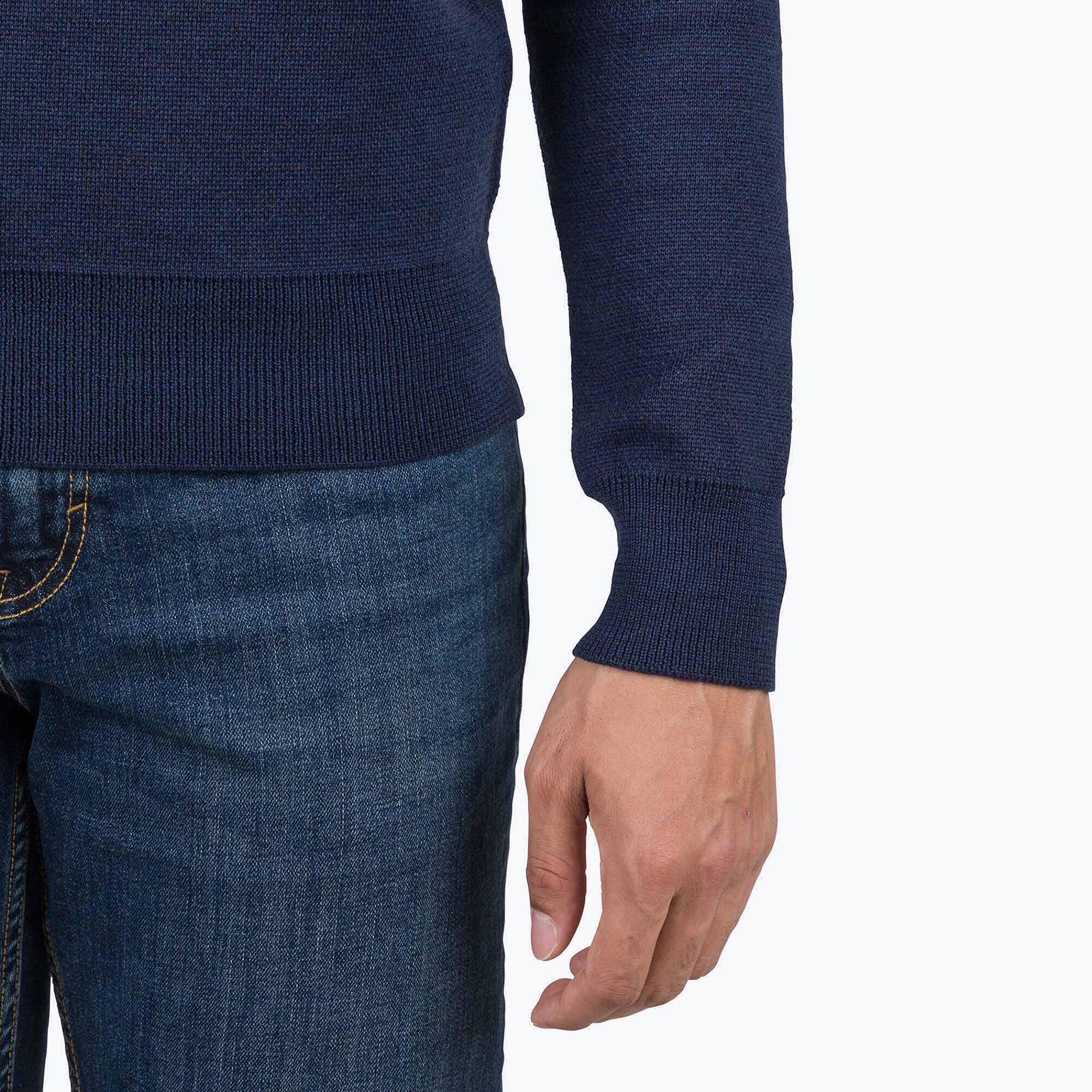 Rossignol jacquard herensweater met ronde hals 5/5