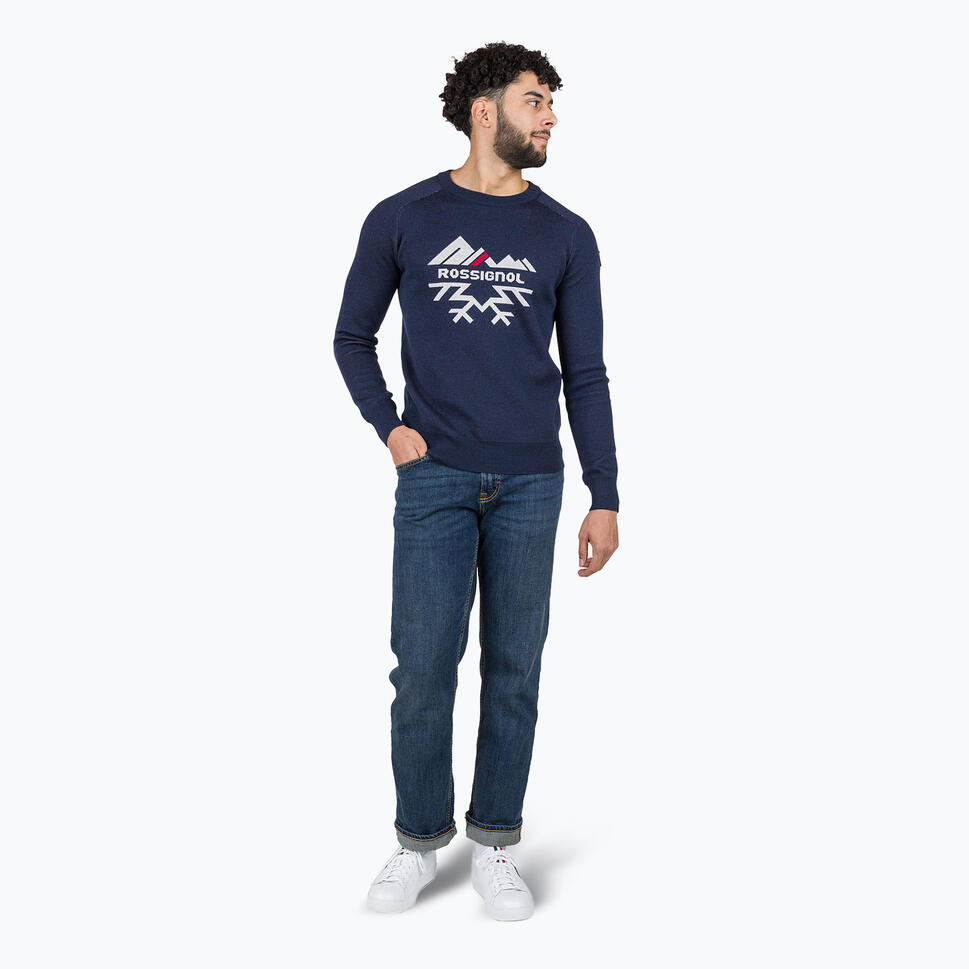 Sweter męski Rossignol Jacquard Crew Neck