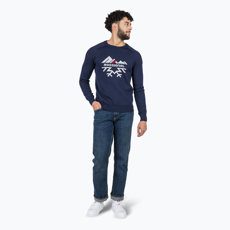 Pánský svetr Jacquard Crew Neck