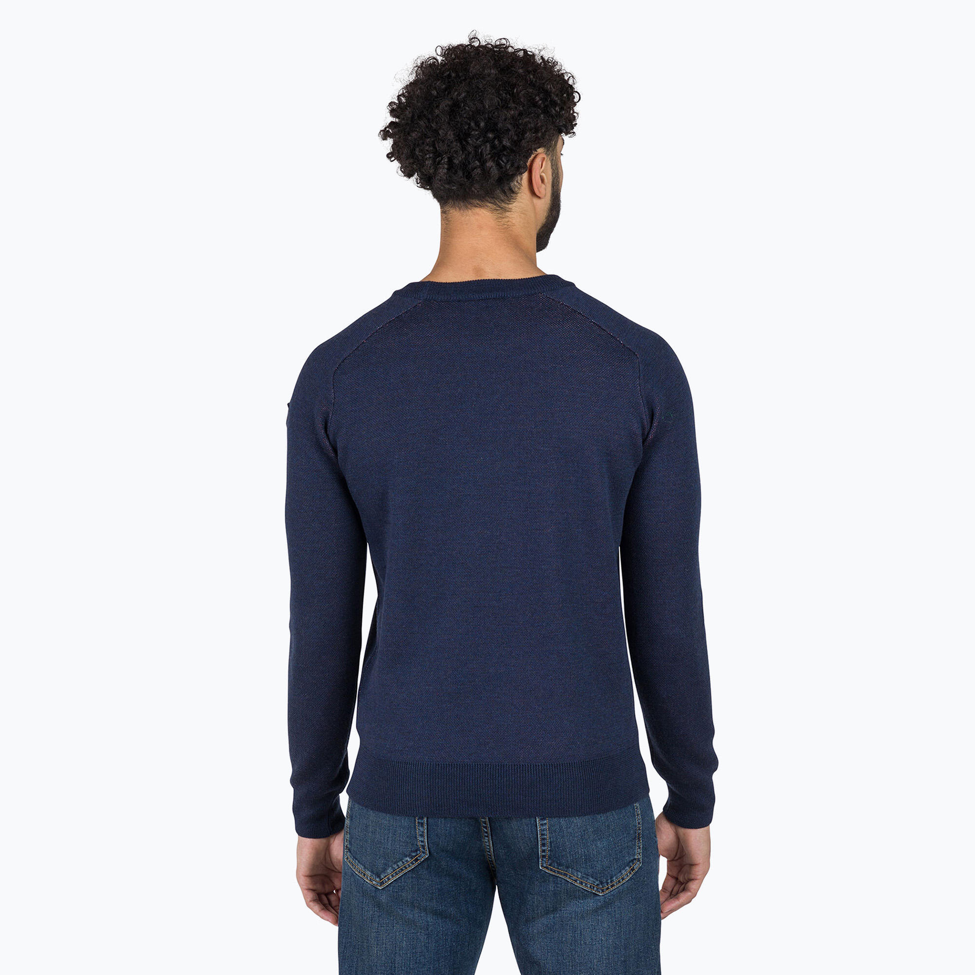 Rossignol jacquard herensweater met ronde hals 3/5