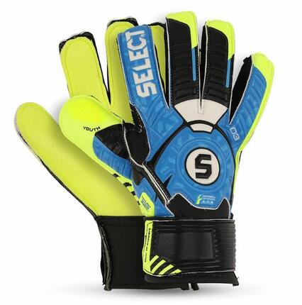 Gants de gardien junior SELECT 03 bleu/jaune/noir