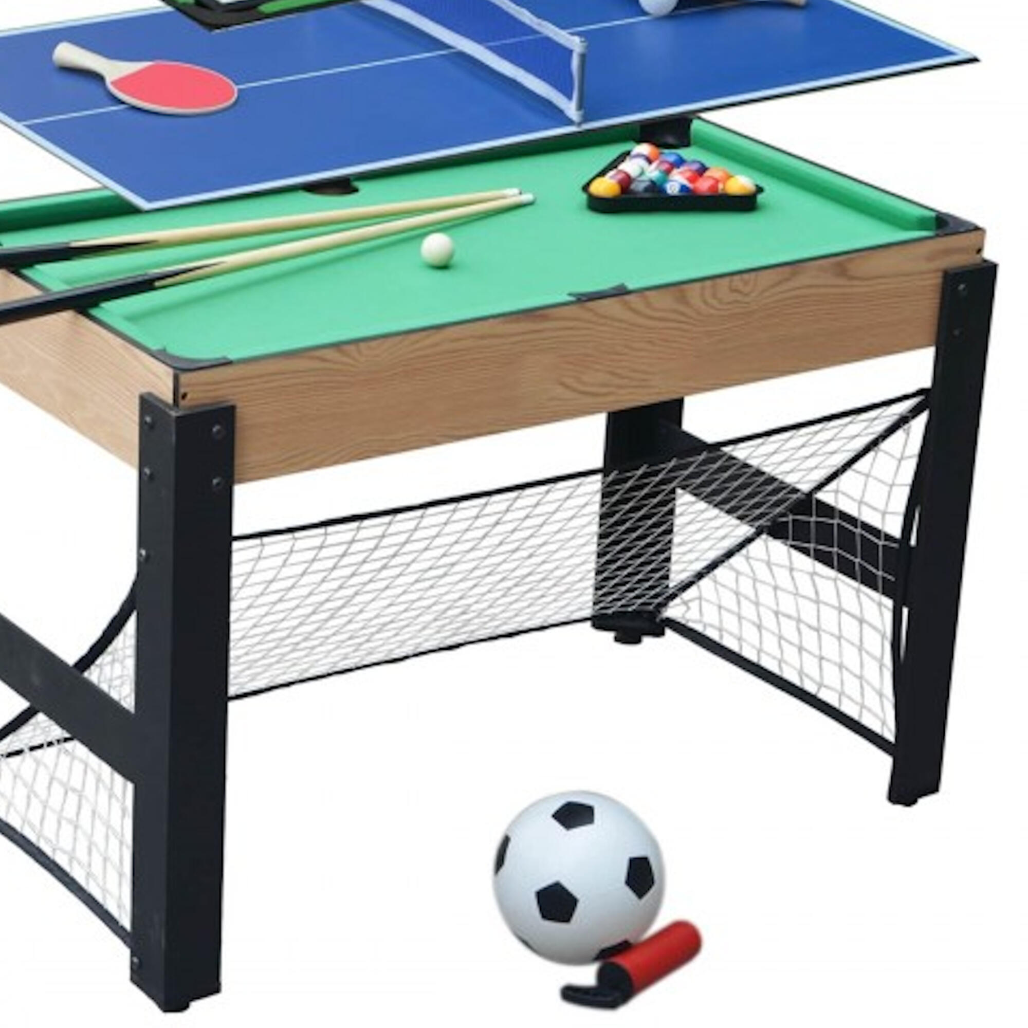 Mesa Multijuegos PENTAFORCE 122x62x82 cm. Tableros Intercambiables. 3/3