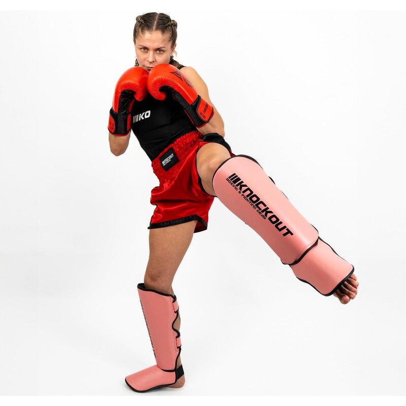 Kickbox sípcsontvédő Kicker Pink