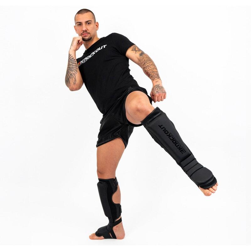 Tibiere Knockout MMA Hybrid L/XL / Negru