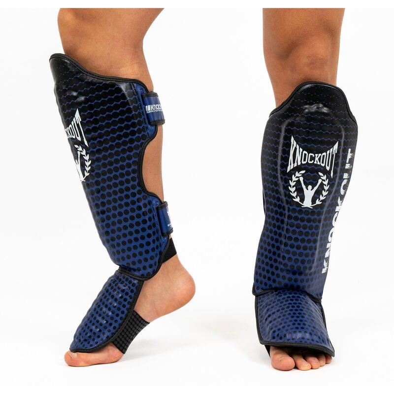 Tibiere Kickbox Knockout Duble S / Albastru