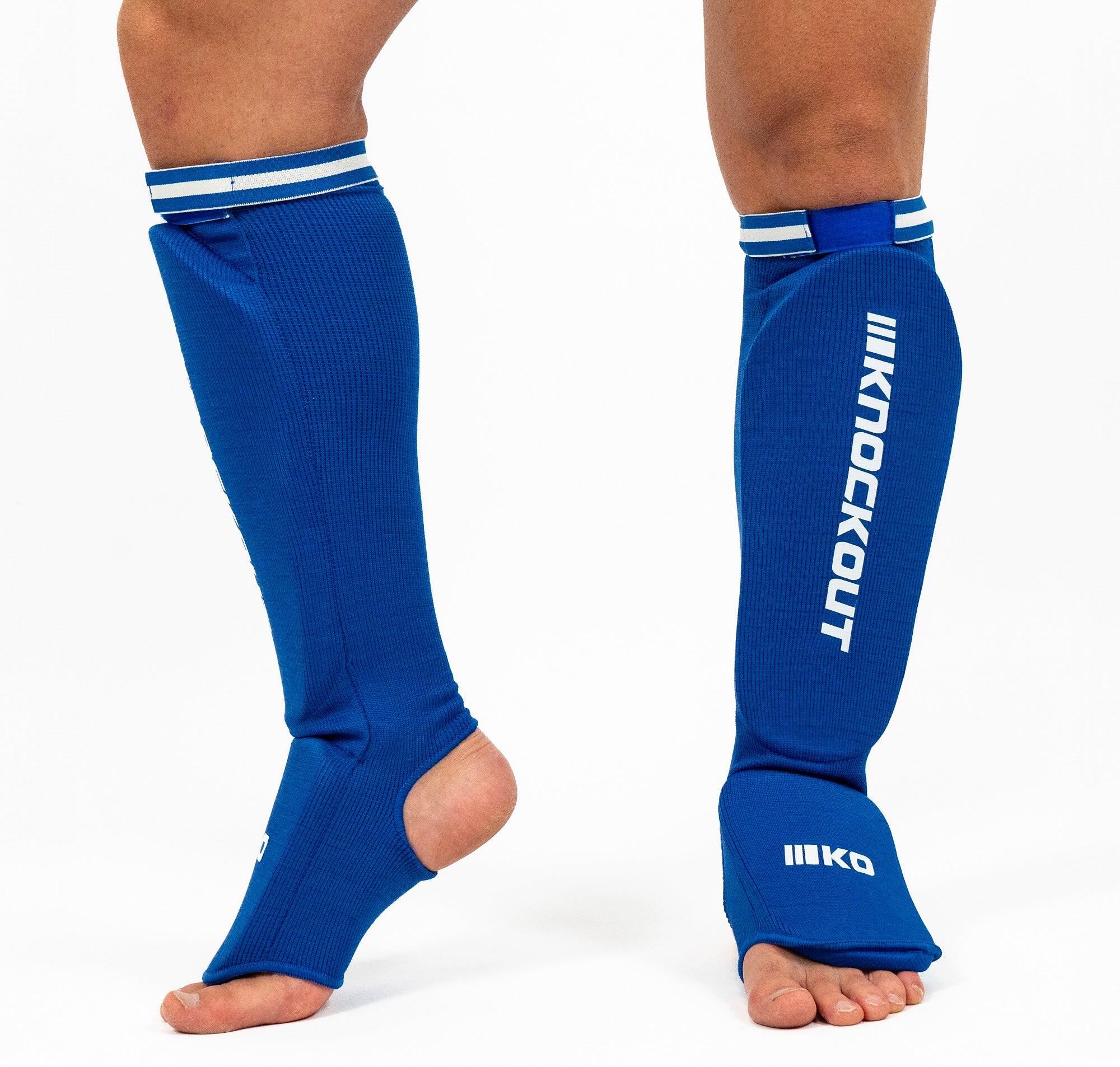 Tibiere Kickbox Knockout Ciorap V2 XXL / Albastru