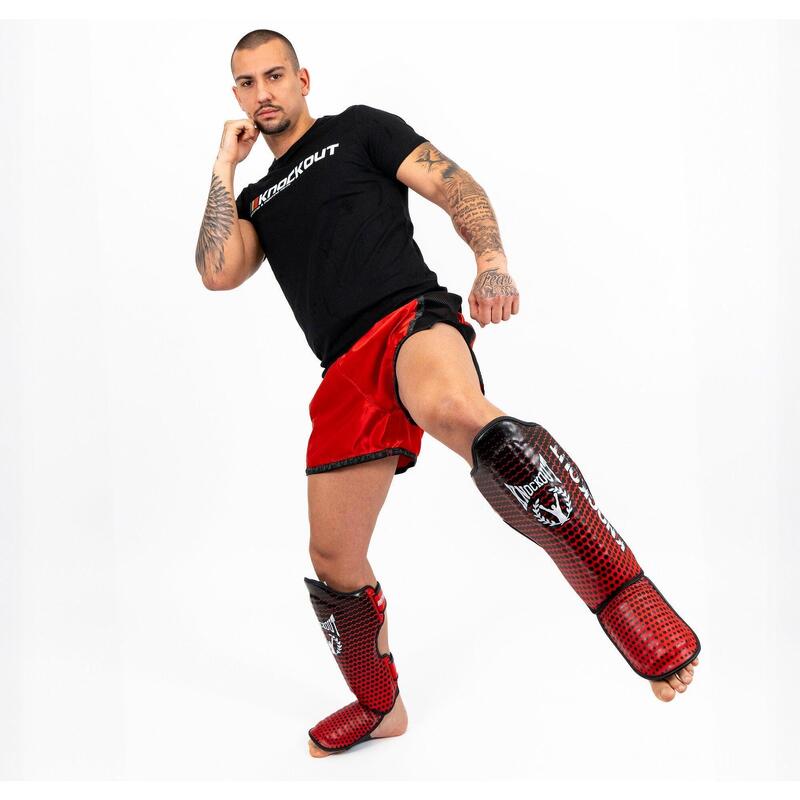 Tibiere Kickbox Knockout Duble M / Rosu
