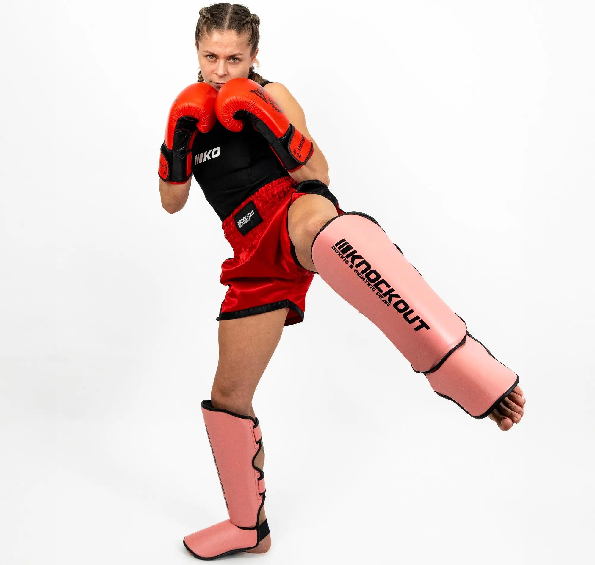 Kickbox sípcsontvédő Kicker Pink 3/3
