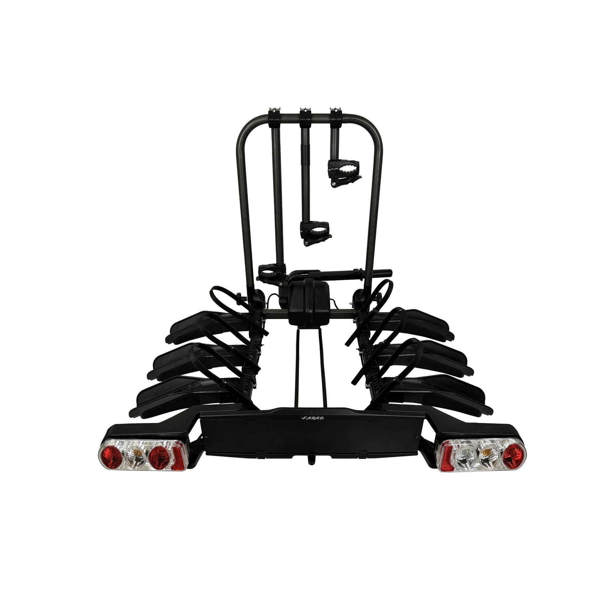 Farad - Farad Porte-vélos Attelage Modèle Susa 3 Vélos - Porte-vélo - Noir - Taille Unique - Decathlon