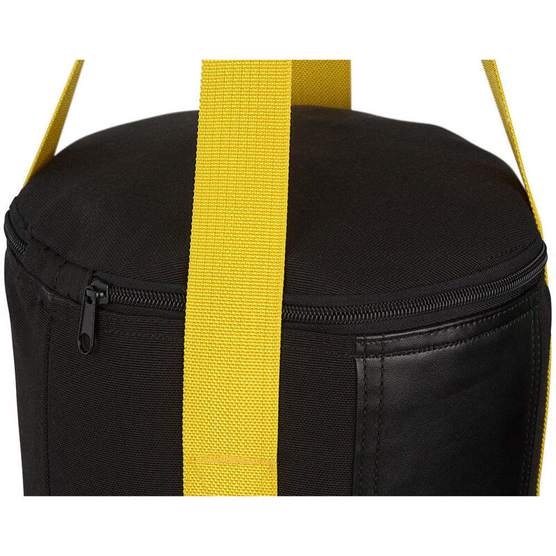 Sac de box Avento 15 kg, 80 cm, canvas, negru/galben
