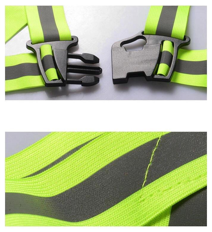 Verstellbares reflektierendes fluoreszierendes Geschirr 7/7