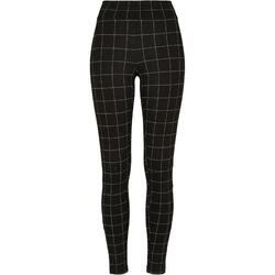 Leggings Diseño Cuadros para Mujer Negro, Blanco