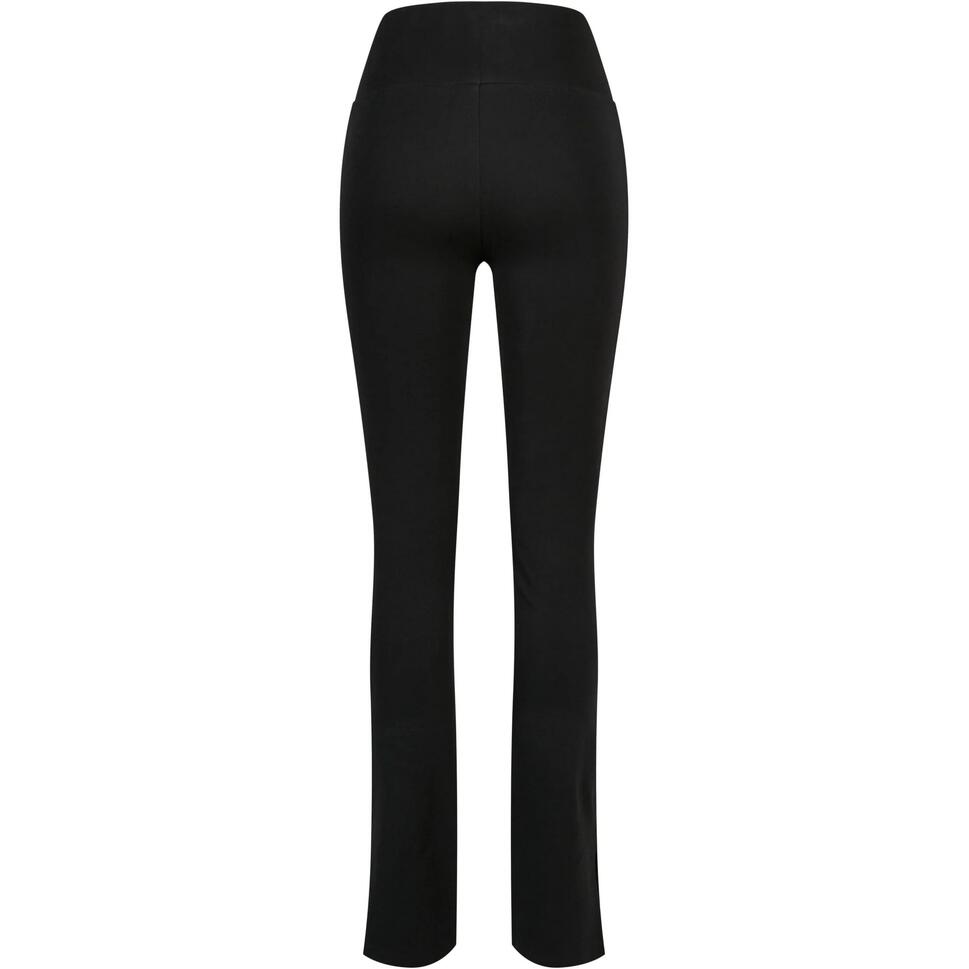 Legginsy Damskie Z Wysokimi Stanami I Rozcięciem Z Boku