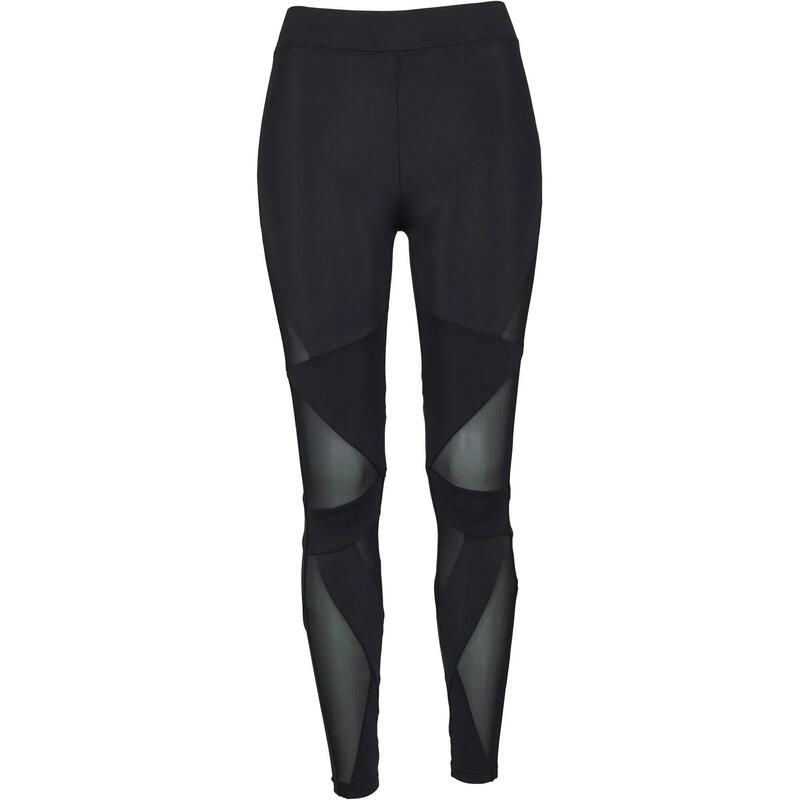 Dames Tech Mesh Triangle Leggings (Zwart)