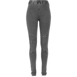 Dames Jersey Denim Look Legging (Donkergrijs)