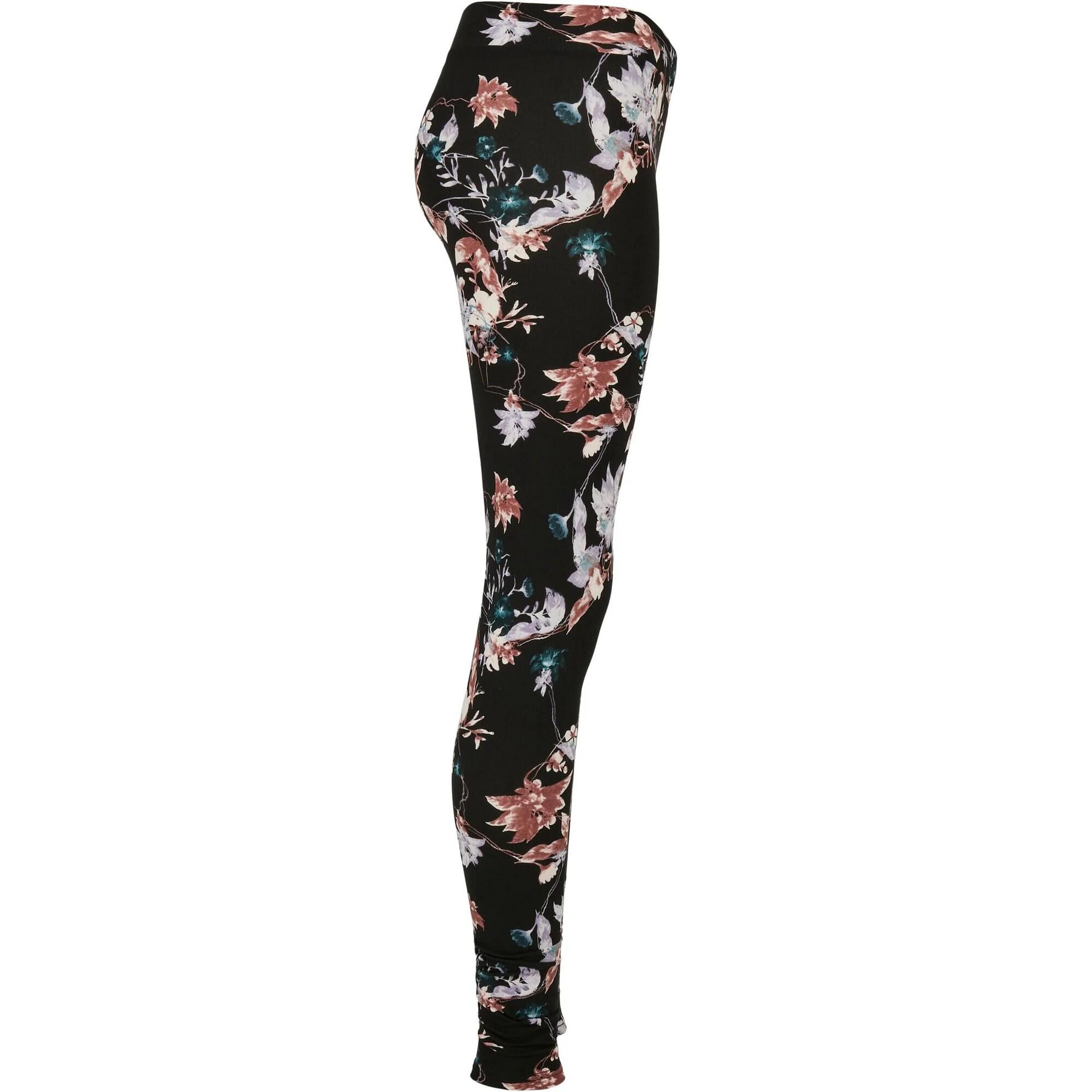 Pantacollant Floreale Donna Urban Classics Nero 4/4