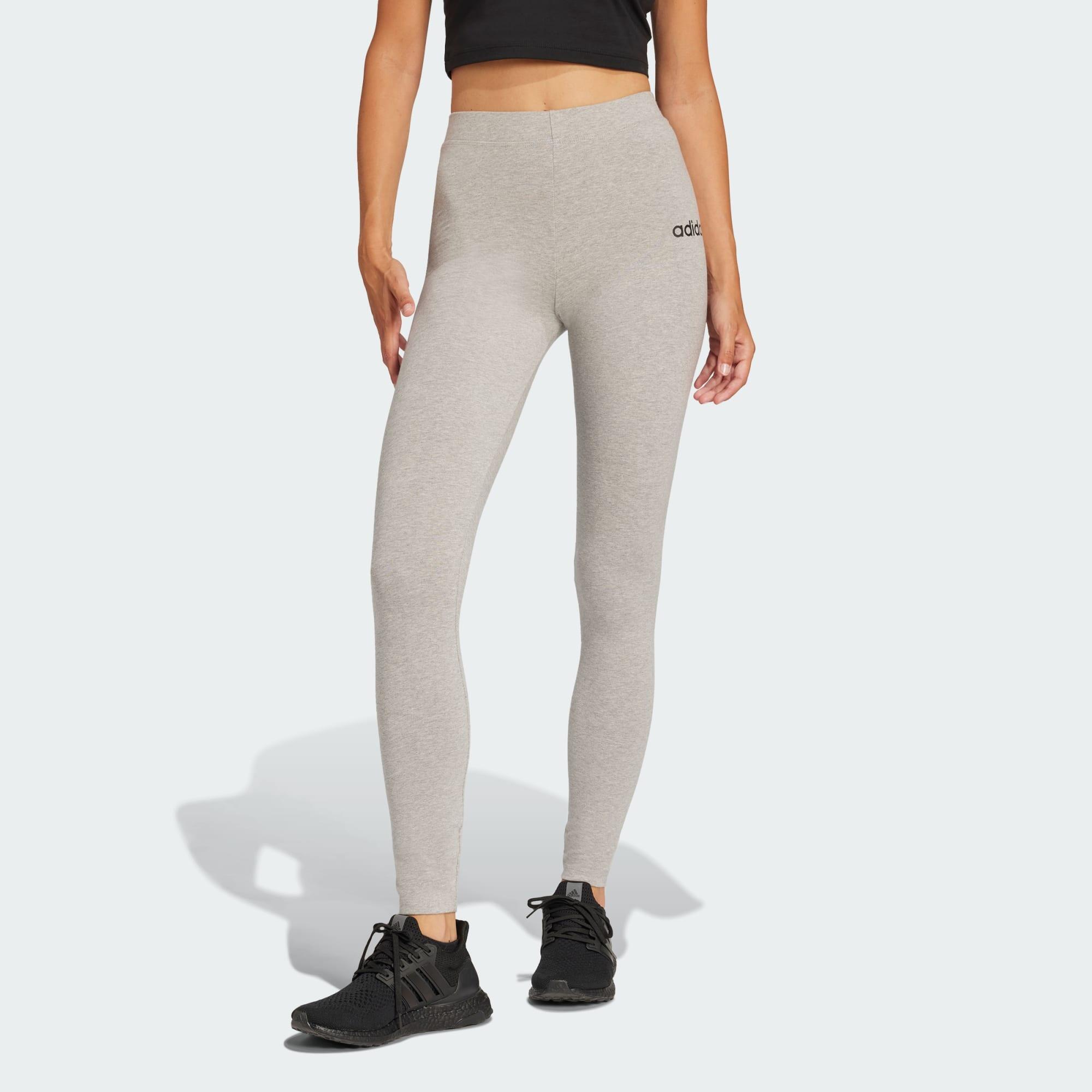 Adidas - Legging Coton Essentials Linear - Collant - Gris|noir - S - Decathlon