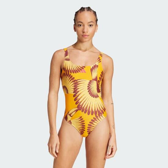 Maillot de bain 3 bandes adidas x FARM