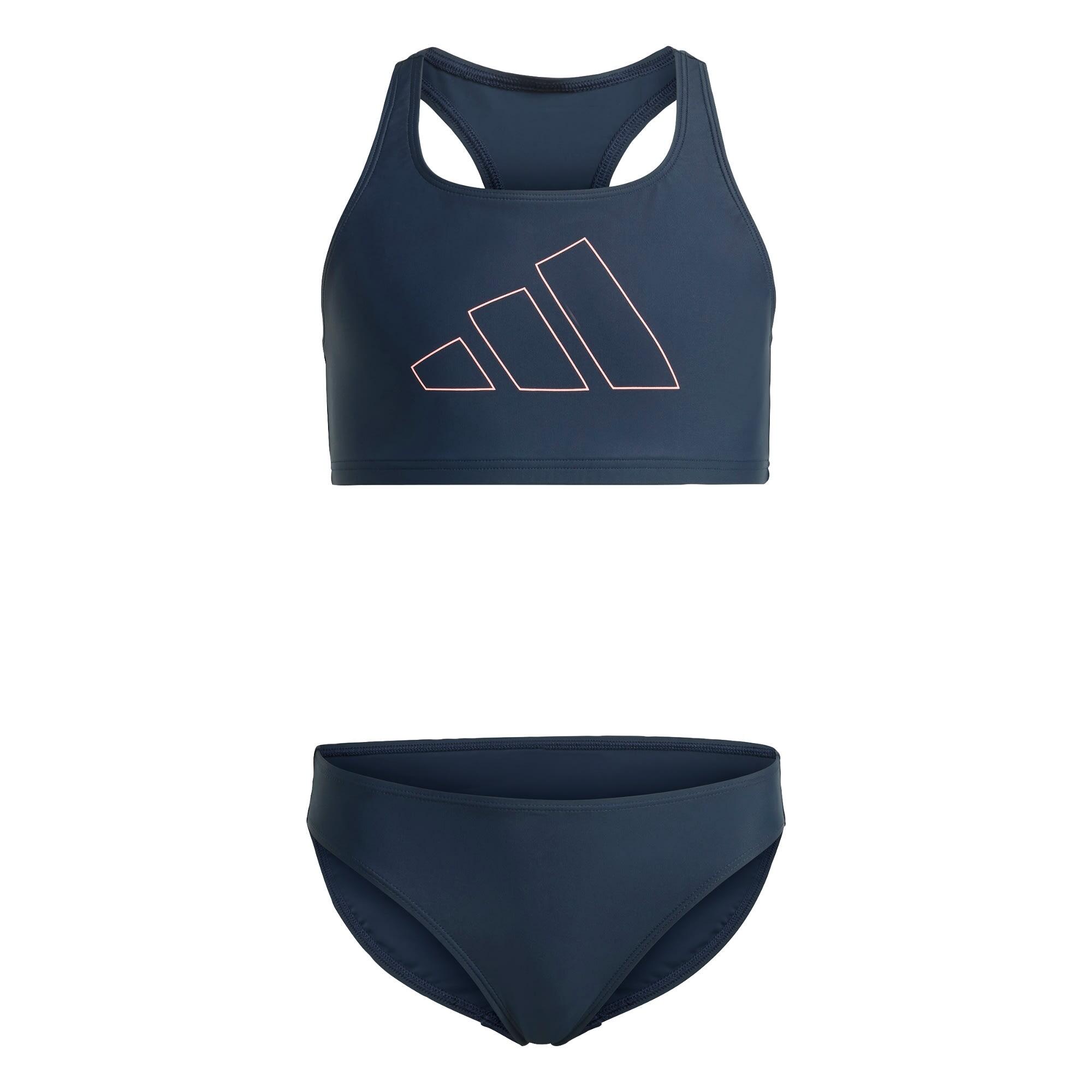 Adidas - Bikini Performance Big Bars Enfants - Maillot De Bain 2 Pièces (bikini) - Violet - Decathlon