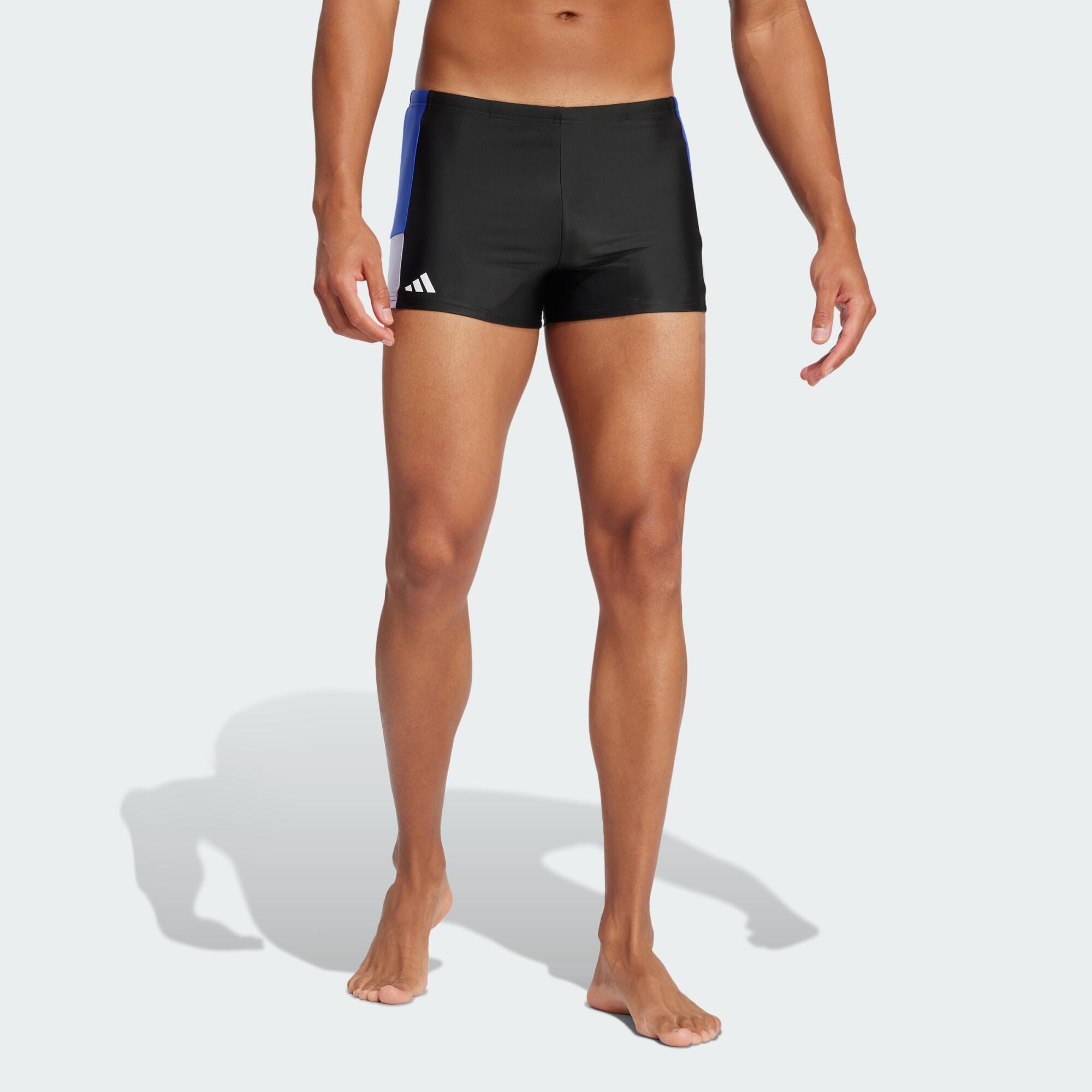 Adidas - Boxer De Bain Colorblock - Bas De Maillot De Bain - Bleu|noir|violet - 42 M/l - Decathlon
