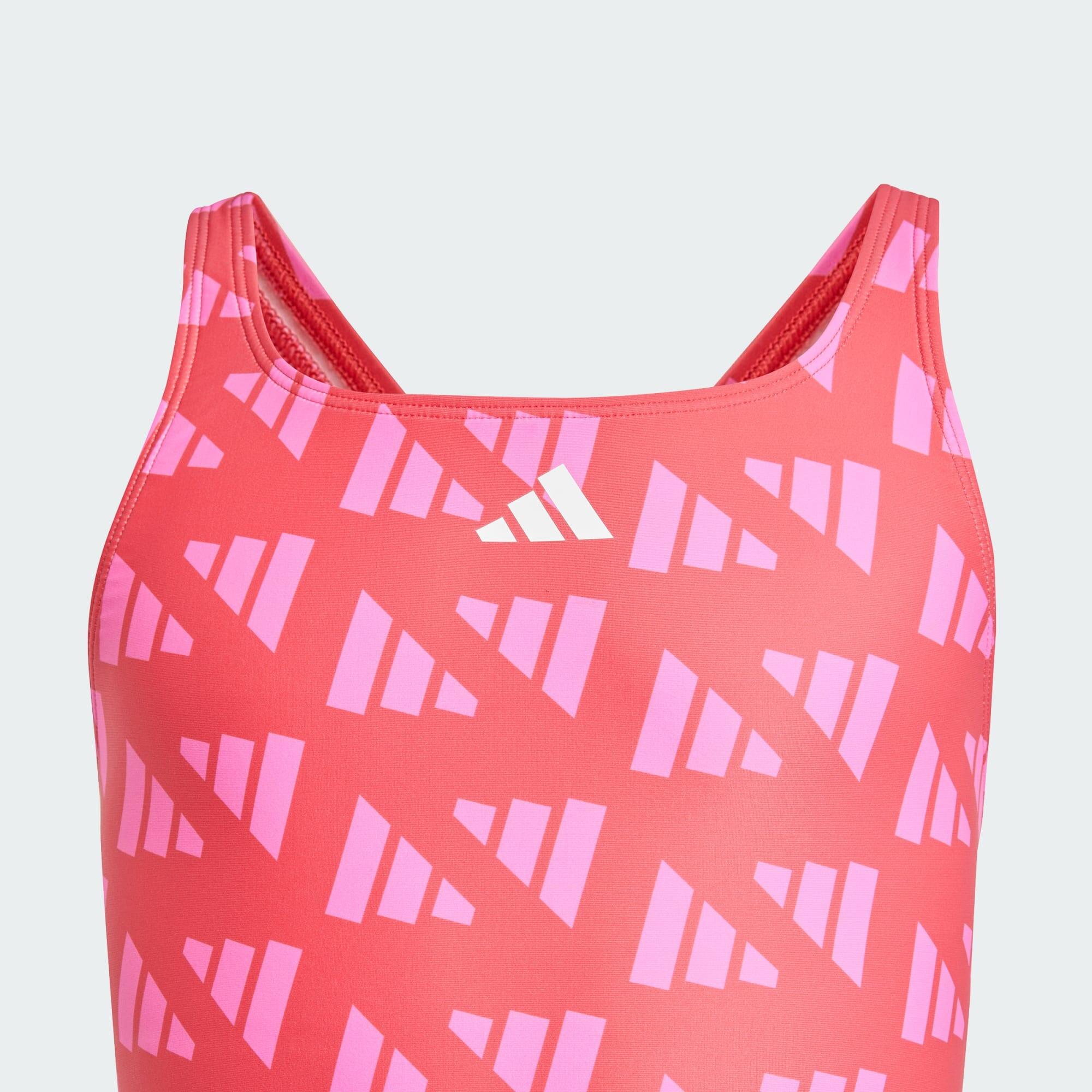 Logo Graphic V-Back Swimsuit Kids 5/5