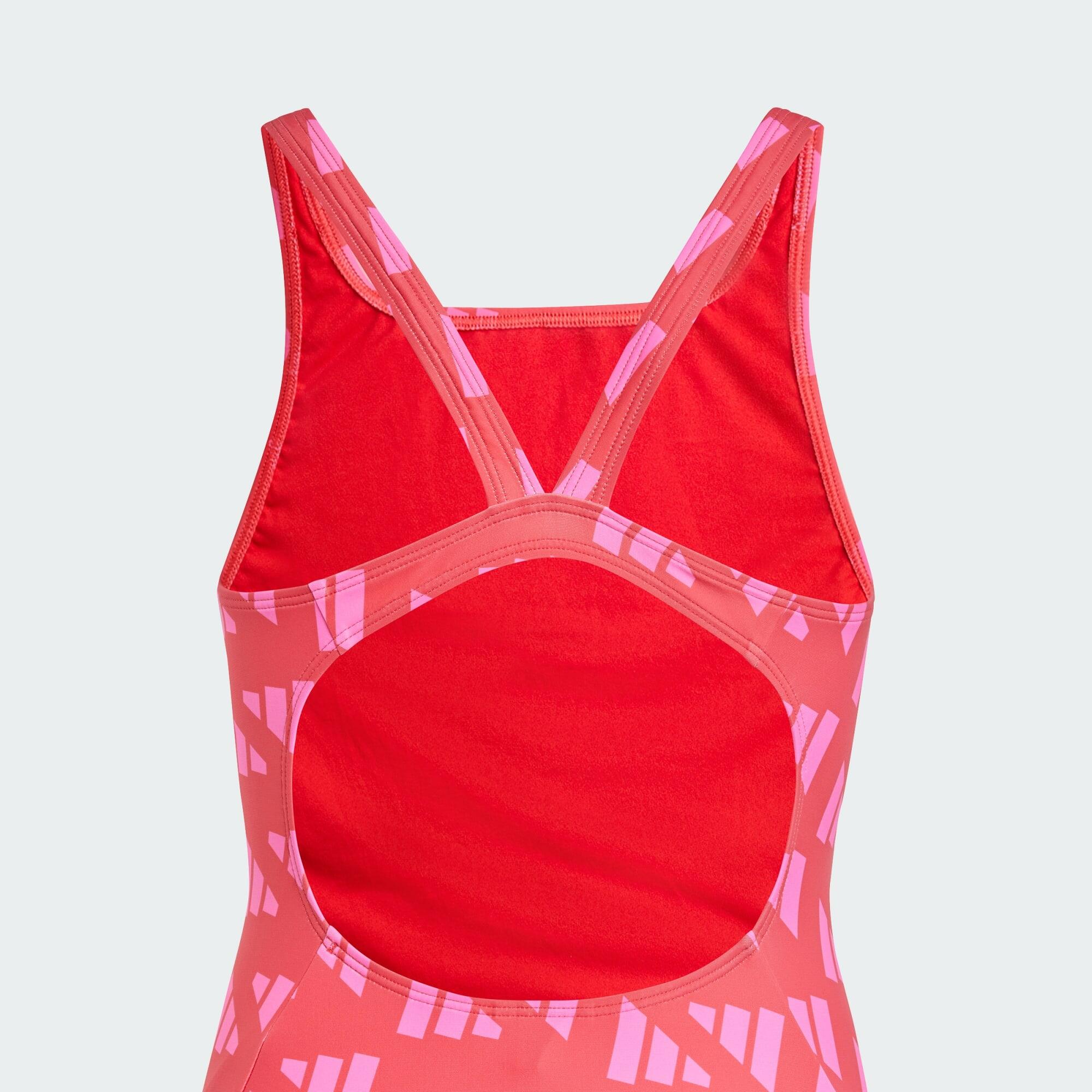 Logo Graphic V-Back Swimsuit Kids 2/5