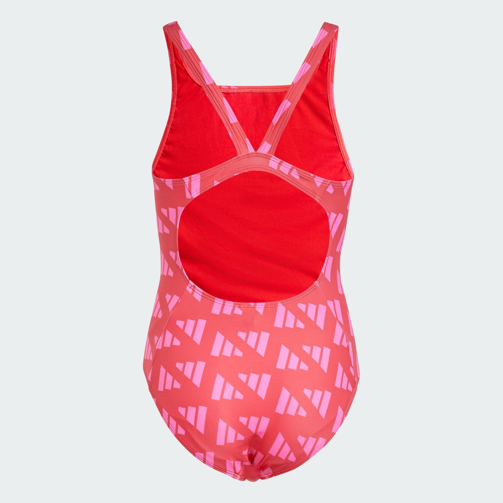 Logo Graphic V-Back Swimsuit Kids 4/5