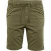 Heren Twill Stretch Sweat Shorts (Olijf)