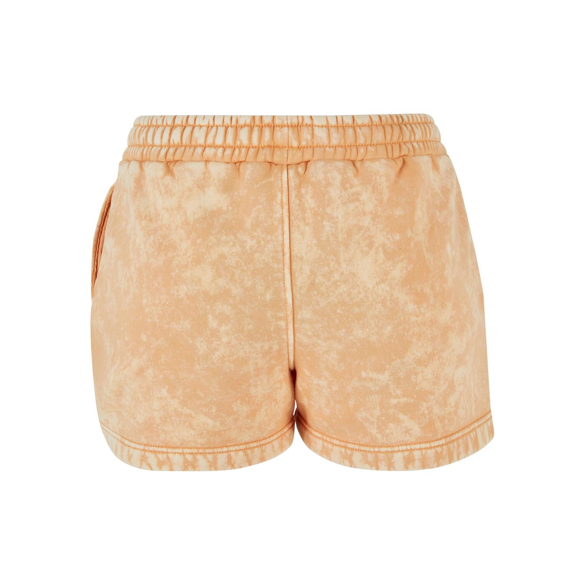 Pantaloncini Sportivi Lavato Donna Urban Classics Arancione Pallido 2/3